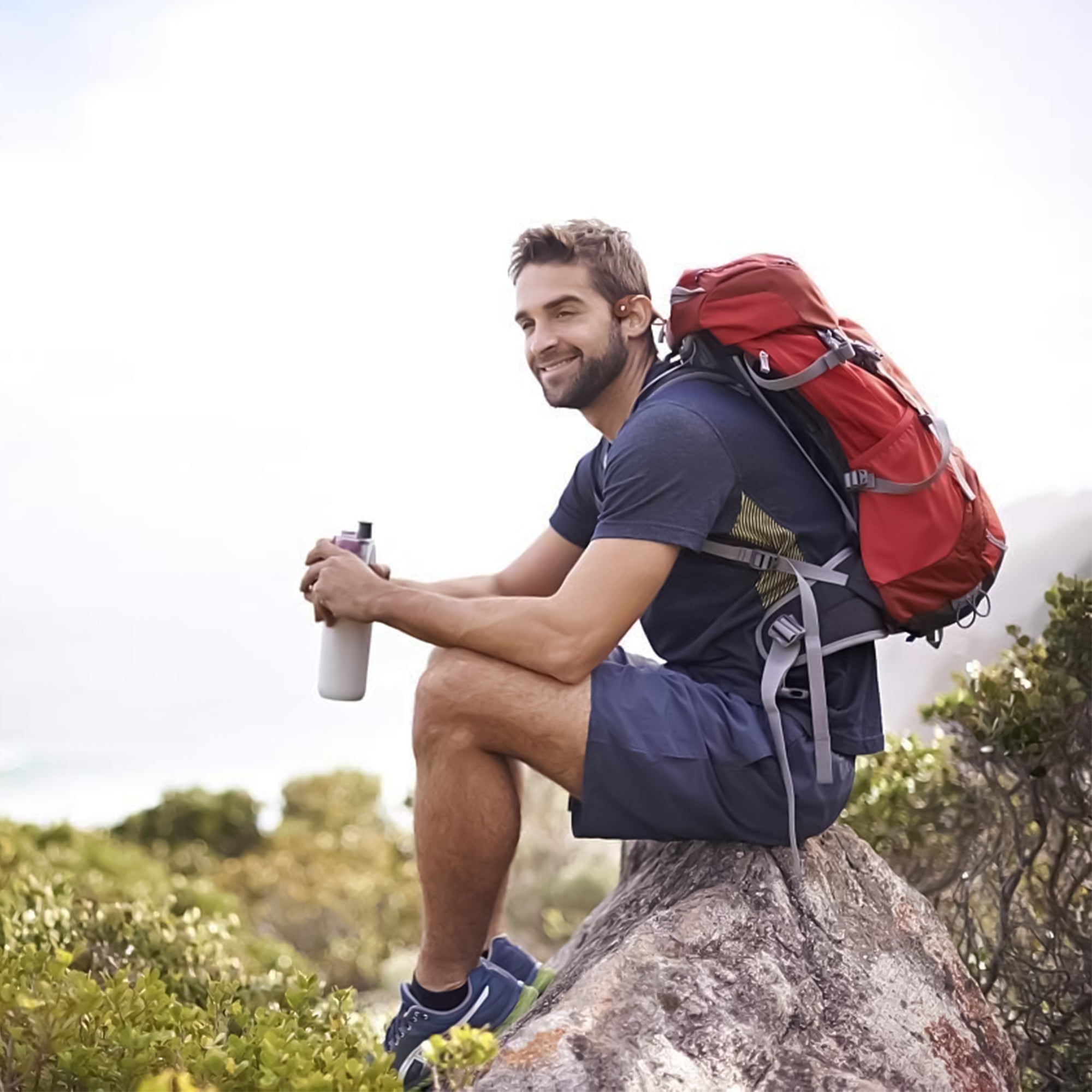 Pursonic Open-Ear Wireless Bone Conduction Headphones – Lightweight Bluetooth 5.0 Sports Earsets